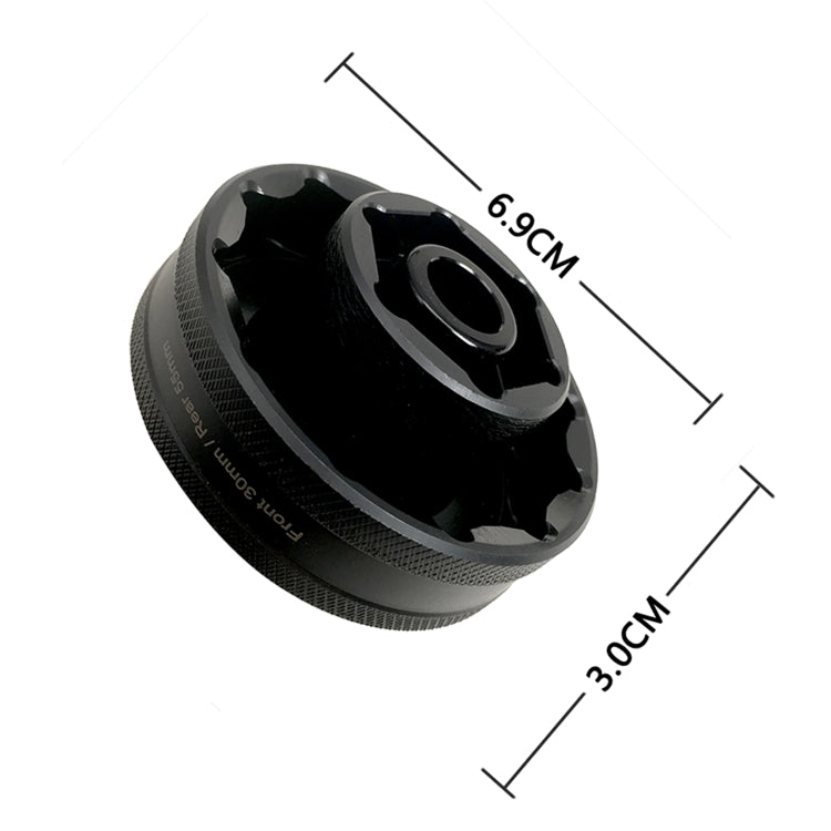 ZK-003 Motorcycle 55mm + 30mm Wheel Nut Socket Tool for Ducati 1098 1198 1199 Multistrada Diavel, ZK-003
