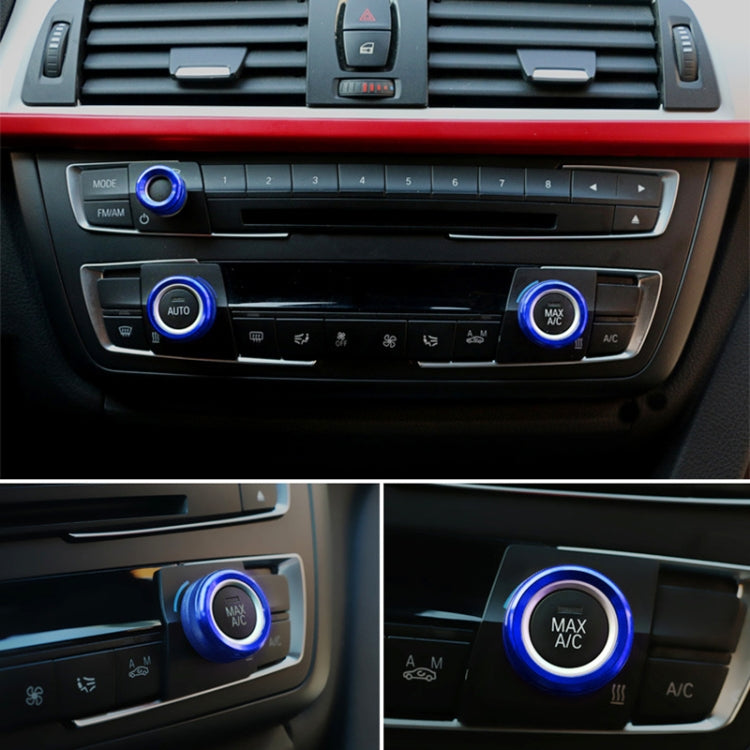 3 PCS Car Metal Air Conditioner Knob Case for BMW X1 / X2 / GT, For BMW X1 / X2 / GT (Blue), For BMW X1 / X2 / GT (Red), For BMW X1 / X2 / GT (Silver)