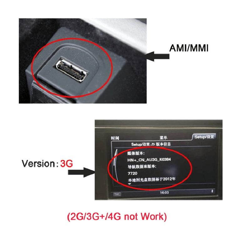 Car AMI USB-C / Type-C Charging Cable for Audi A4 A6 Q5 Q7 A5 / Volkswagen Touareg Golf CC, Ffor Audi A4