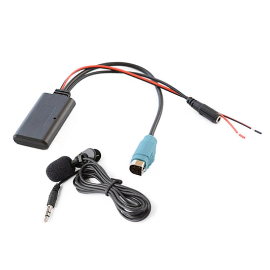 Car AUX Bluetooth Wireless Music Audio Cable + MIC Phone  for Alpine KCE-236B 9870/9872, For Alpine KCE-236B 9870/9872