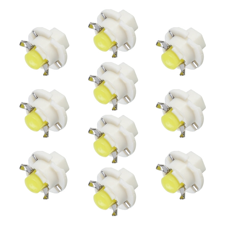 10 PCS B8.4 0.2W DC12V Wedge Instrument Panel COB LED Light Dashboard Gauge Cluster Indicator Lamp Bulb, B8.4 (Yellow Light), B8.4 (Ice Blue Light), B8.4 (Blue Light), B8.4 (Pink Light), B8.4 (Green Light), B8.4 (Red Light), B8.4 (White Light)
