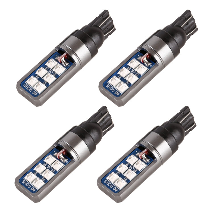 4 PCS T10 DC12V / 4W Car Clearance Light 12LEDs SMD-3030 Lamp Beads, 12LEDs SMD-3030 (Ice Blue Light), 12LEDs SMD-3030 (Blue Light), 12LEDs SMD-3030 (Pink Light), 12LEDs SMD-3030 (Green Light), 12LEDs SMD-3030 (Red Light), 12LEDs SMD-3030 (White Light)...
