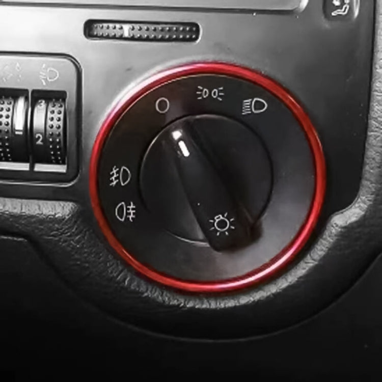 Car Headlight Switch Decorative Ring for Volkswagen Golf
