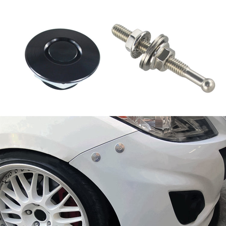 54mm Stainless Steel Quick-pins Push Button Billet Hood Pins Lock Clip Kit, 54mm (Silver), 54mm (Red), 54mm (Blue), 54mm (Black)