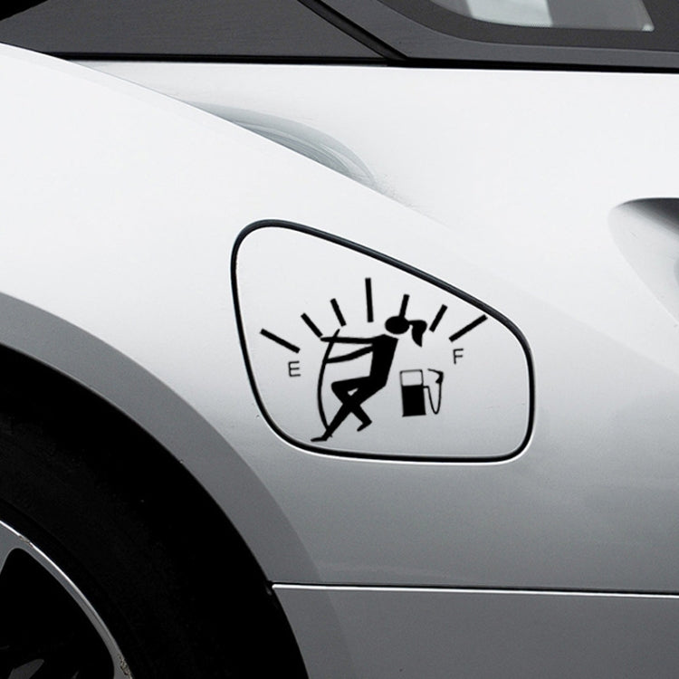 Female Pull Fuel Tank Pointer To Full Hellaflush Reflective Vinyl Car Sticker, Female (Black), Female (Colour), Female (White)