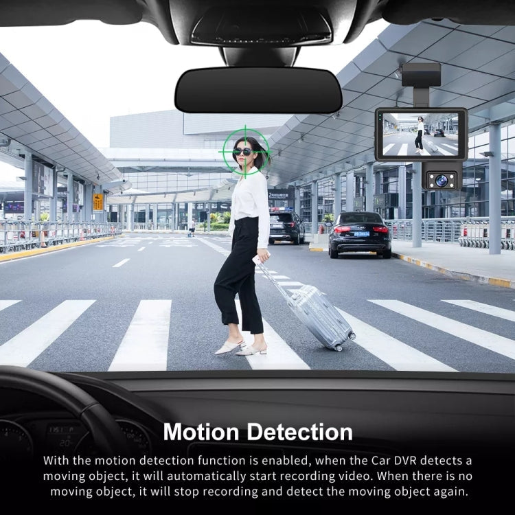 Front and Rear Dual Camera HD InfraredNight Vision Car Dash Cam Driving Recorder, Front and Rear