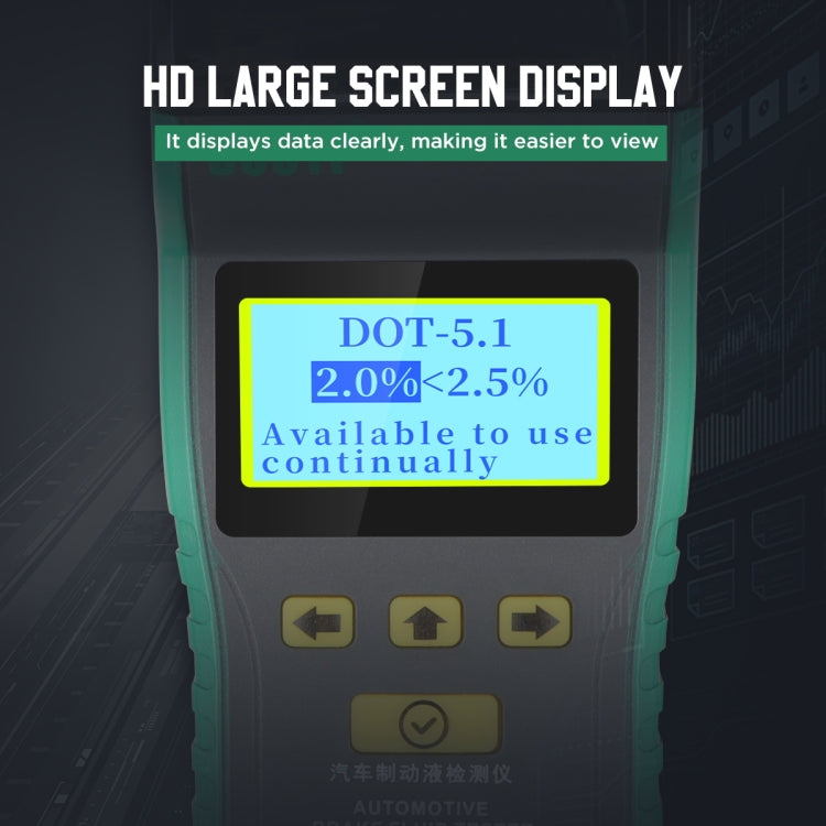 DUOYI DY23D Car Brake Fluid Detection Pen with Print Function, DY23D