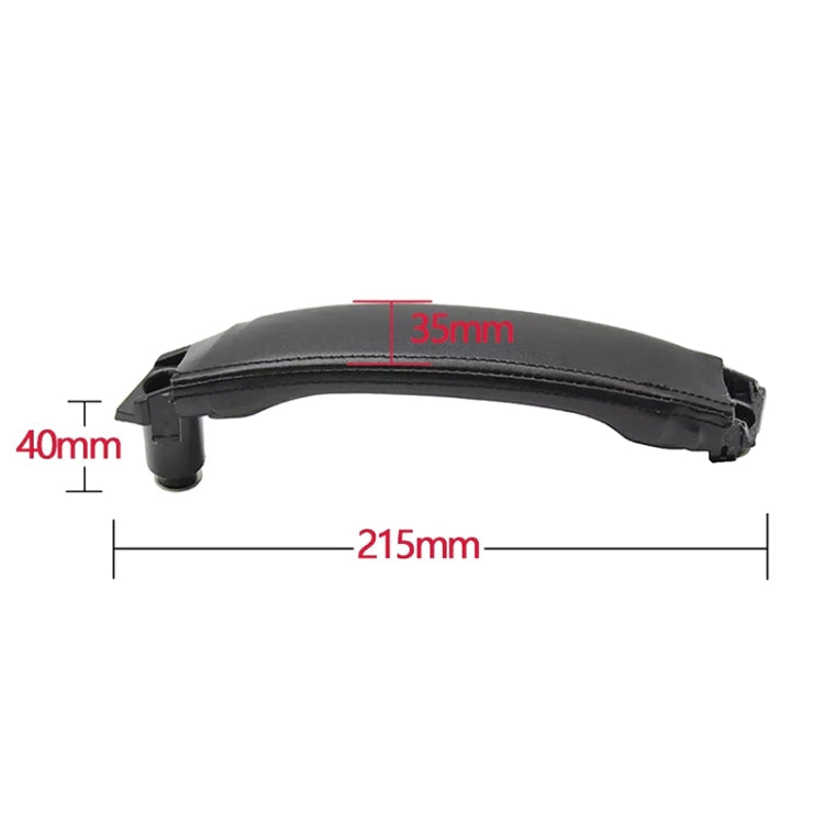 For Land Rover Discovery 2015-2019 Car Leather Texture Inside Door Right Handle LR076163, Left Driving, Leather Texture Right Handle