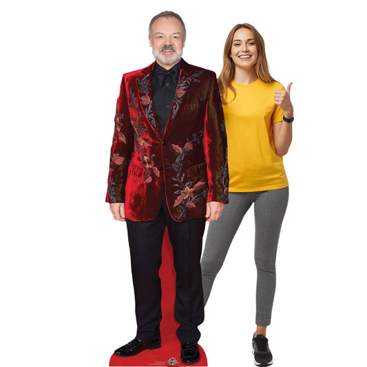 CS1094 Graham Norton Height 174cm Lifesize Cardboard Cut Out With Mini