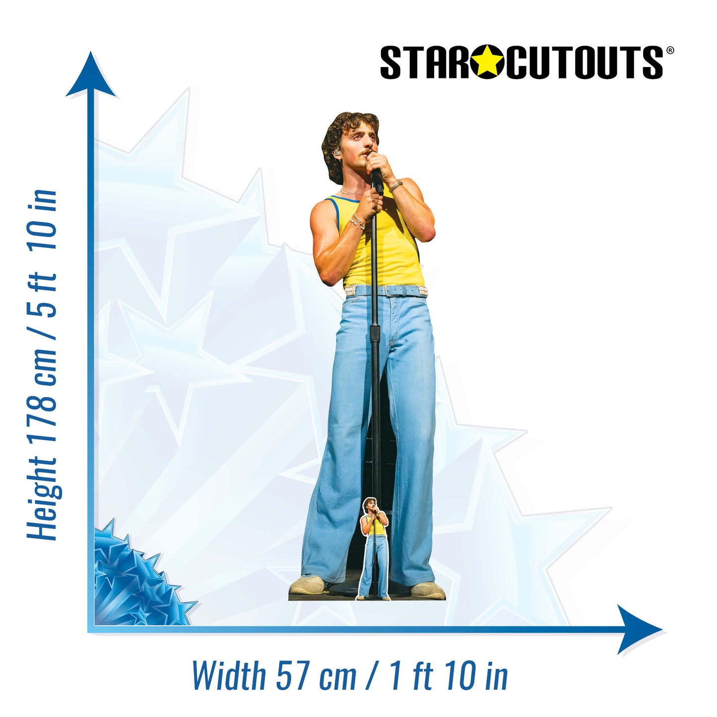 CS1247 Benson Boone Singing Cardboard Cutout Height 178cm