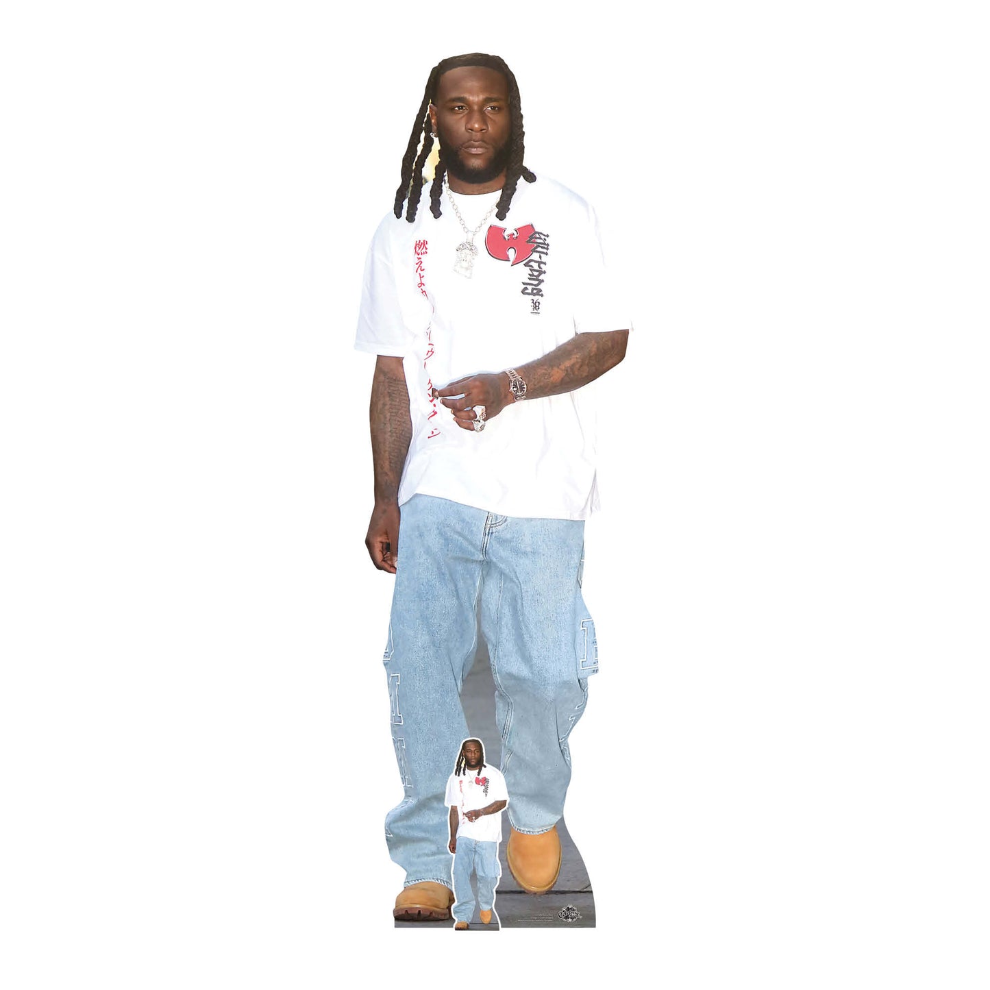 CS1281 Burna Boy  Cardboard Cutout Height 188cm