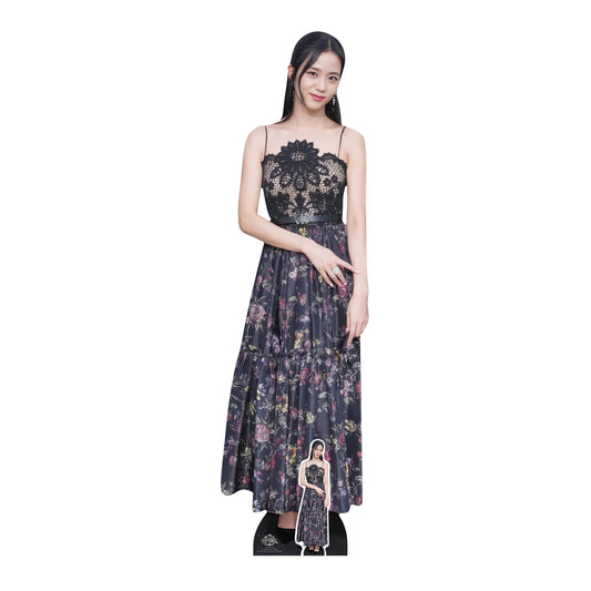 CS1345 Jisoo Black Pink Kpop Cardboard Cut Out Height 165cm
