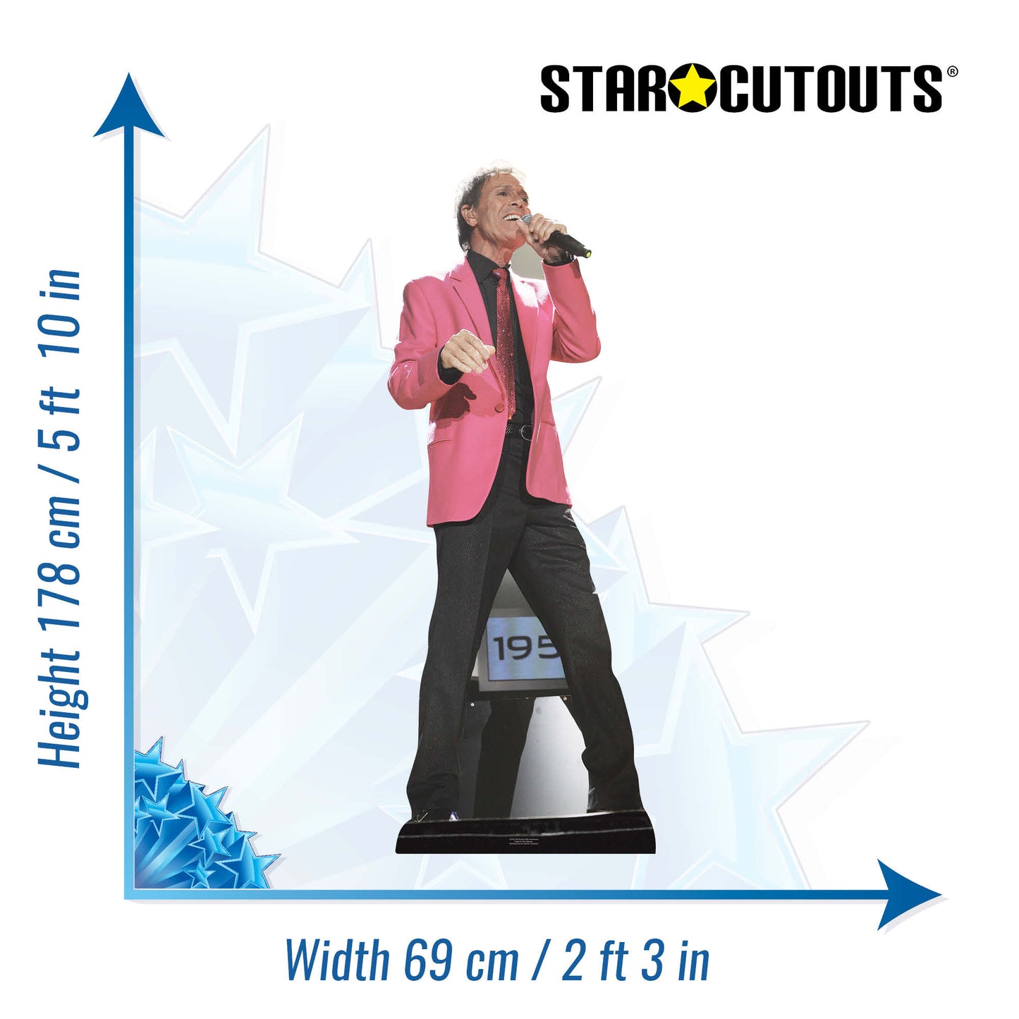 CS554 Cliff Richard - 50th Anniversary Height 178cm Lifesize Cardboard Cutout