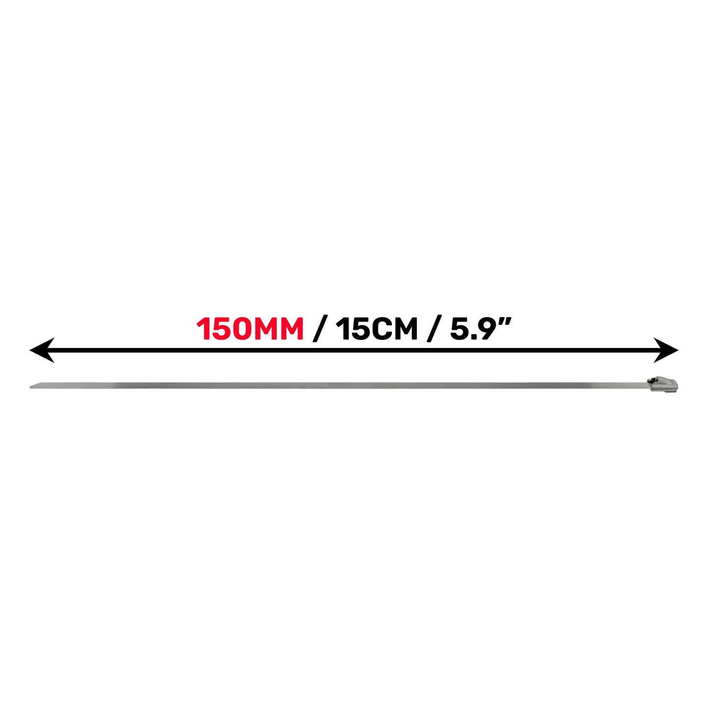 Stainless Steel Cable Ties 4.6mm x 150mm Stainless Steel Fitting Cable Tie Pack