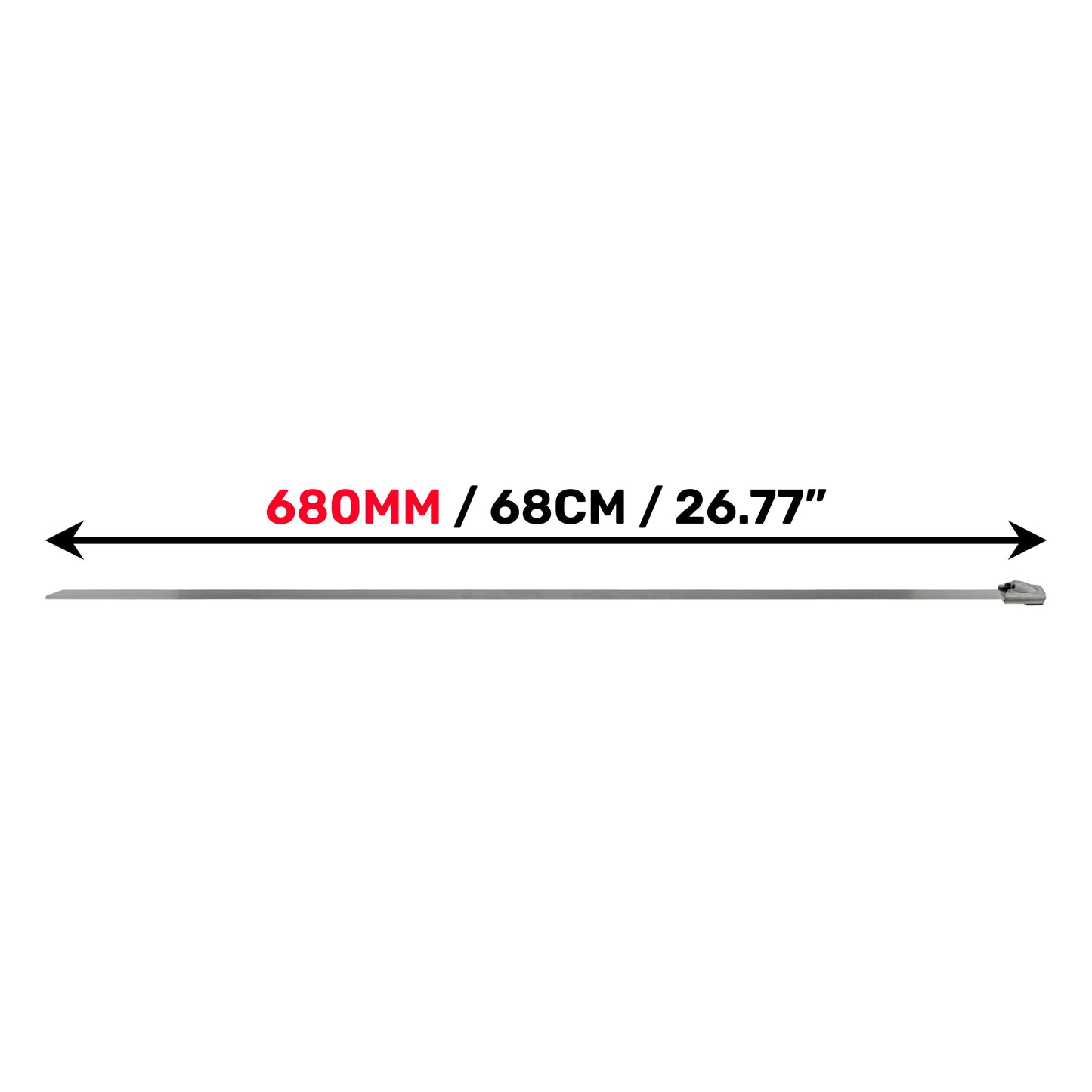 Stainless Steel Cable Ties 4.6mm x 680mm Stainless Steel Fitting Cable Tie Pack