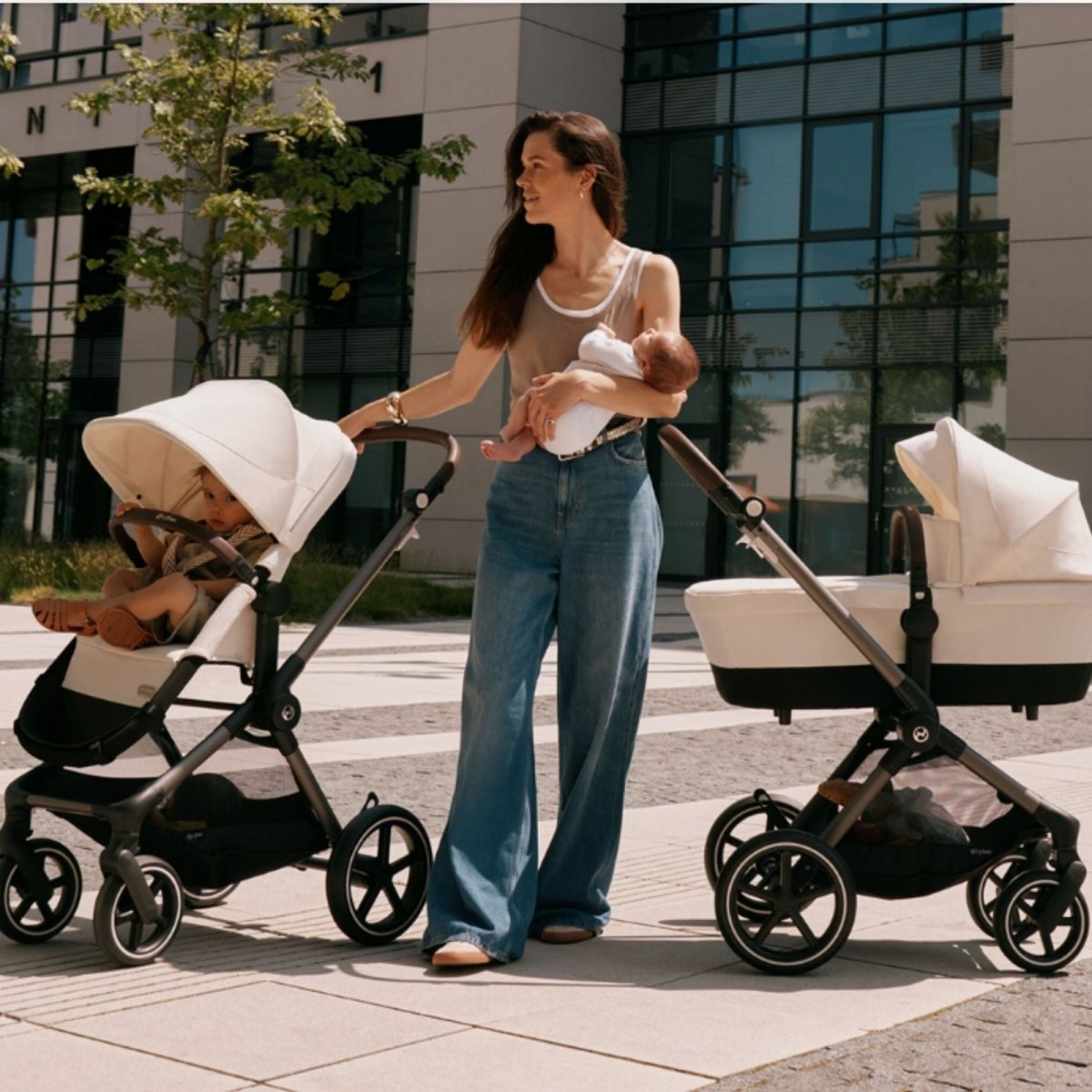 Cybex EOS Lux Silver 2-in-1 Pushchair - Stone Grey