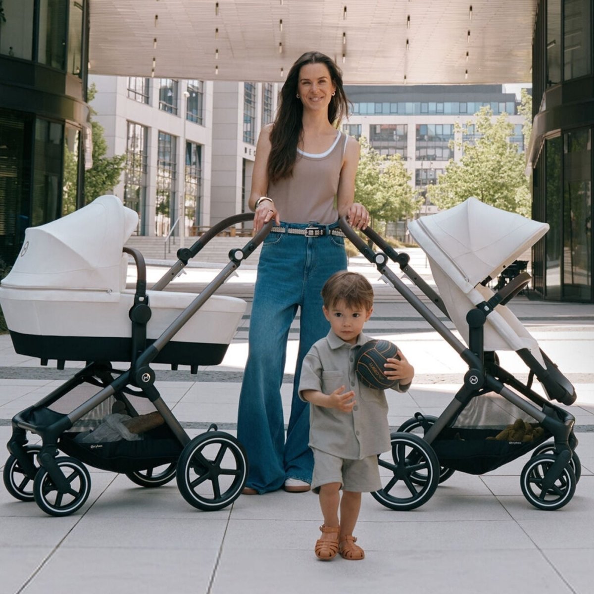 Cybex EOS Lux Silver 2-in-1 Pushchair - Stone Grey