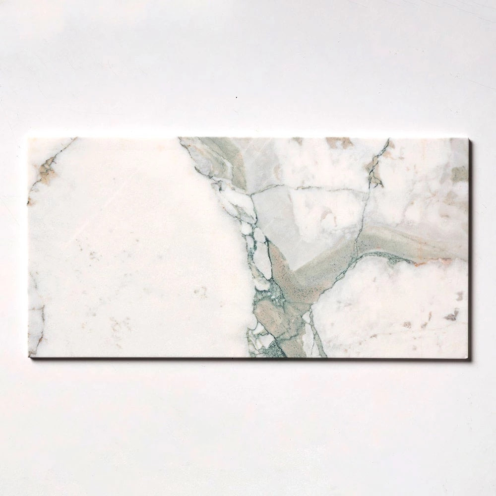 Calacatta Verda Green Polished Marble Tiles
