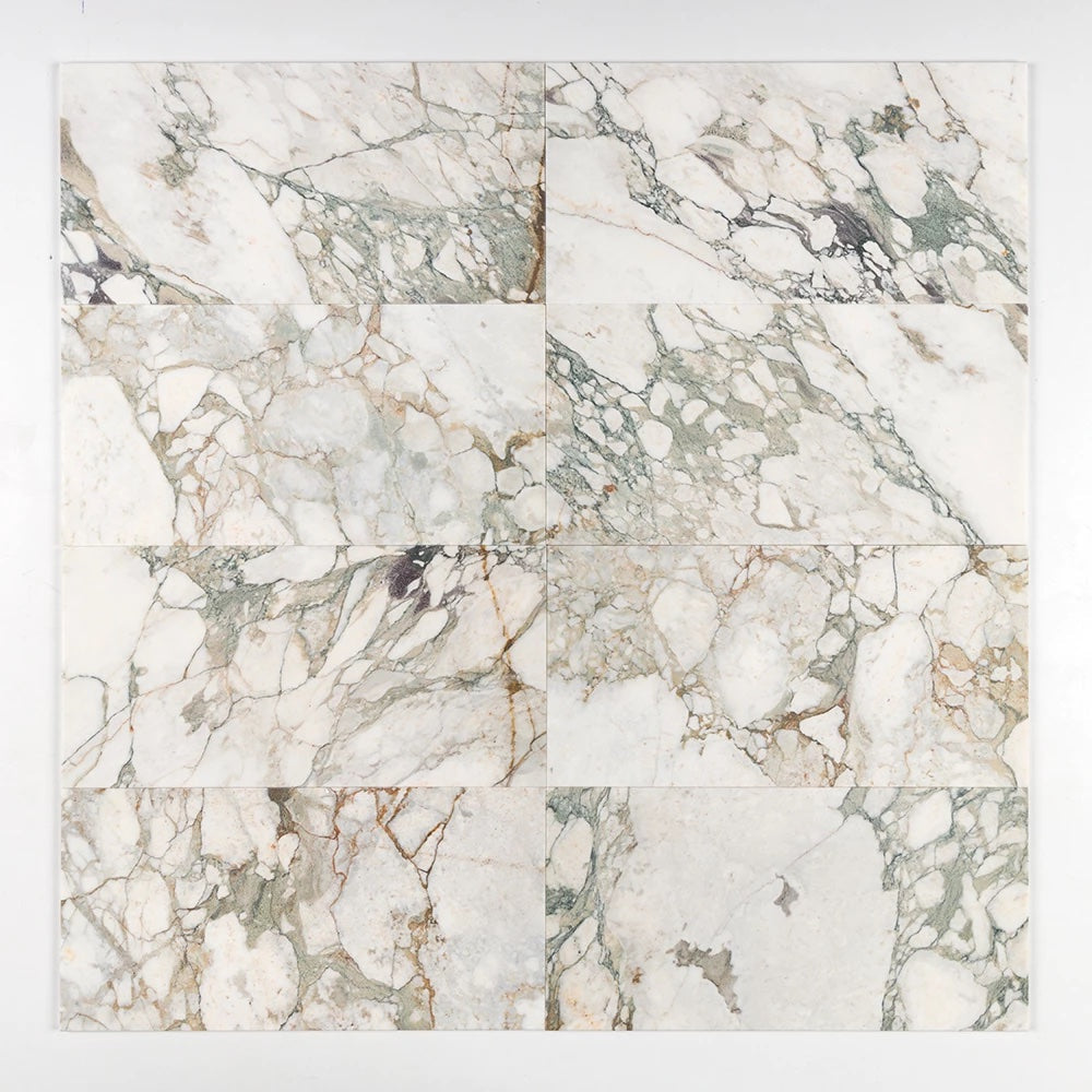 Calacatta Verda Green Polished Marble Tiles