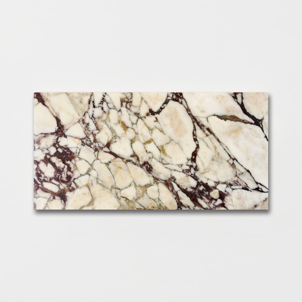 Calacatta Violetta Honed Marble Tiles 305x610x10mm