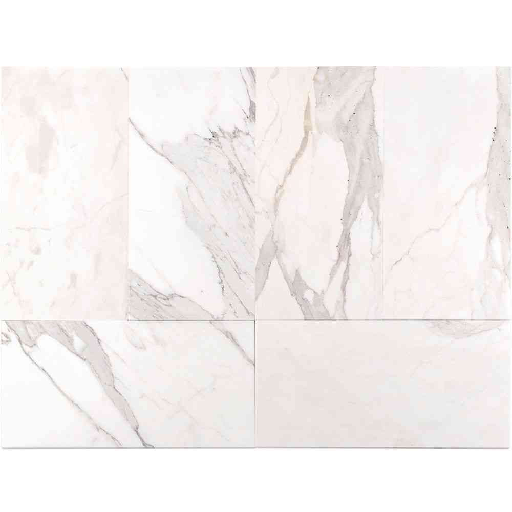 Calacatta Oro Extra Polished Italian Marble Tiles 305x610x10mm