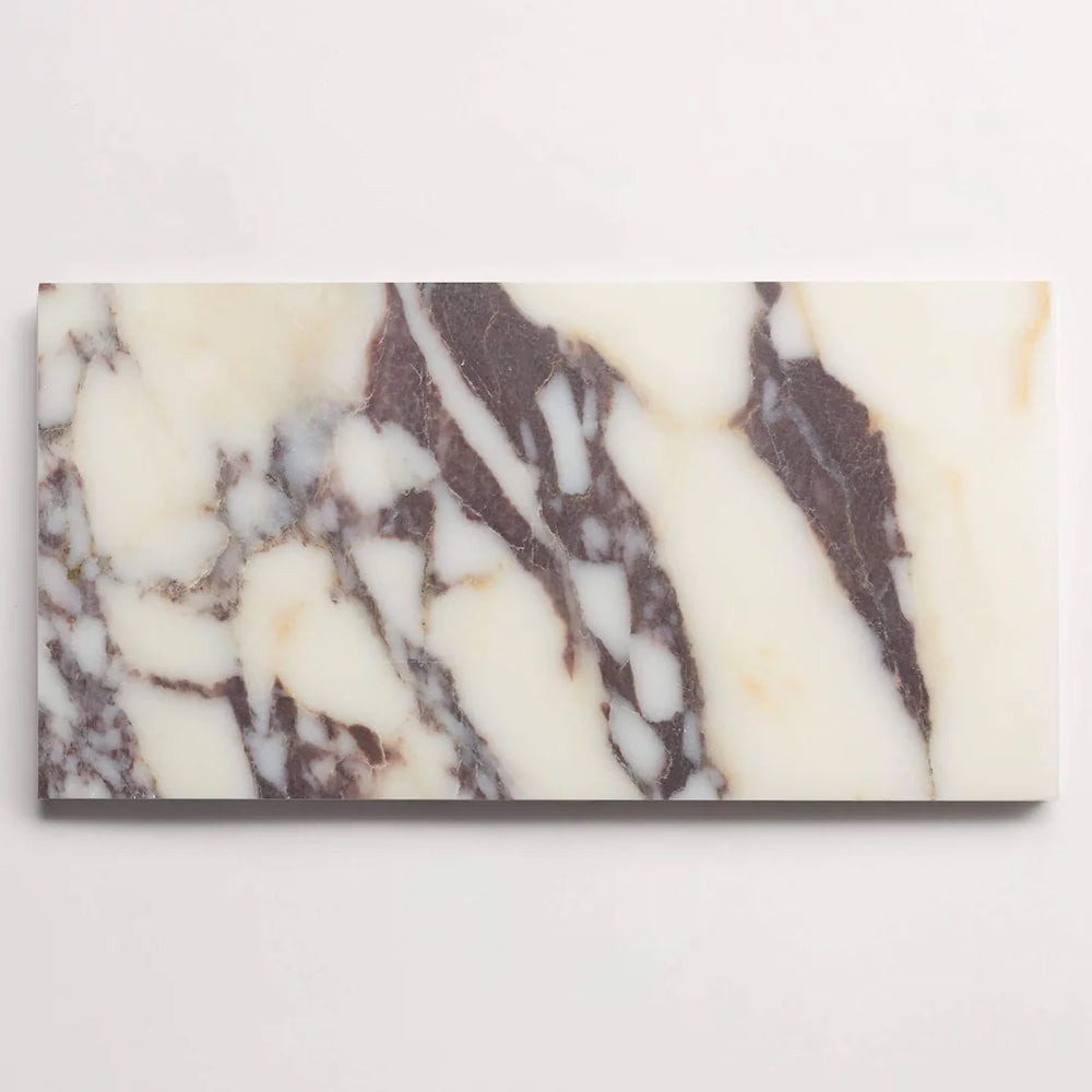 Calacatta Violetta Monet Polished Marble Tile 305x610x10mm