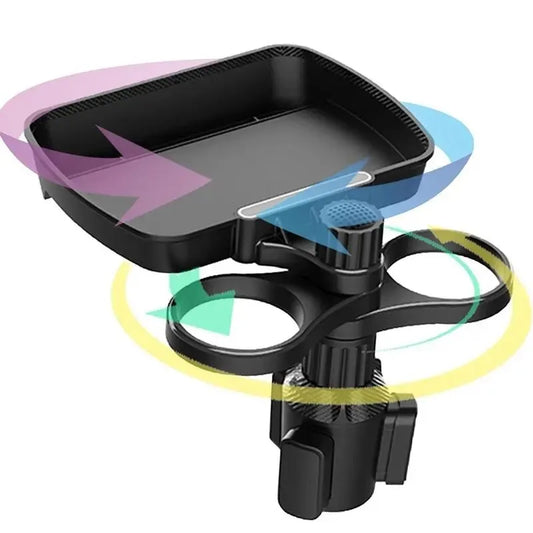 Car Seat Cup Holder Snack Tray Drink Holder