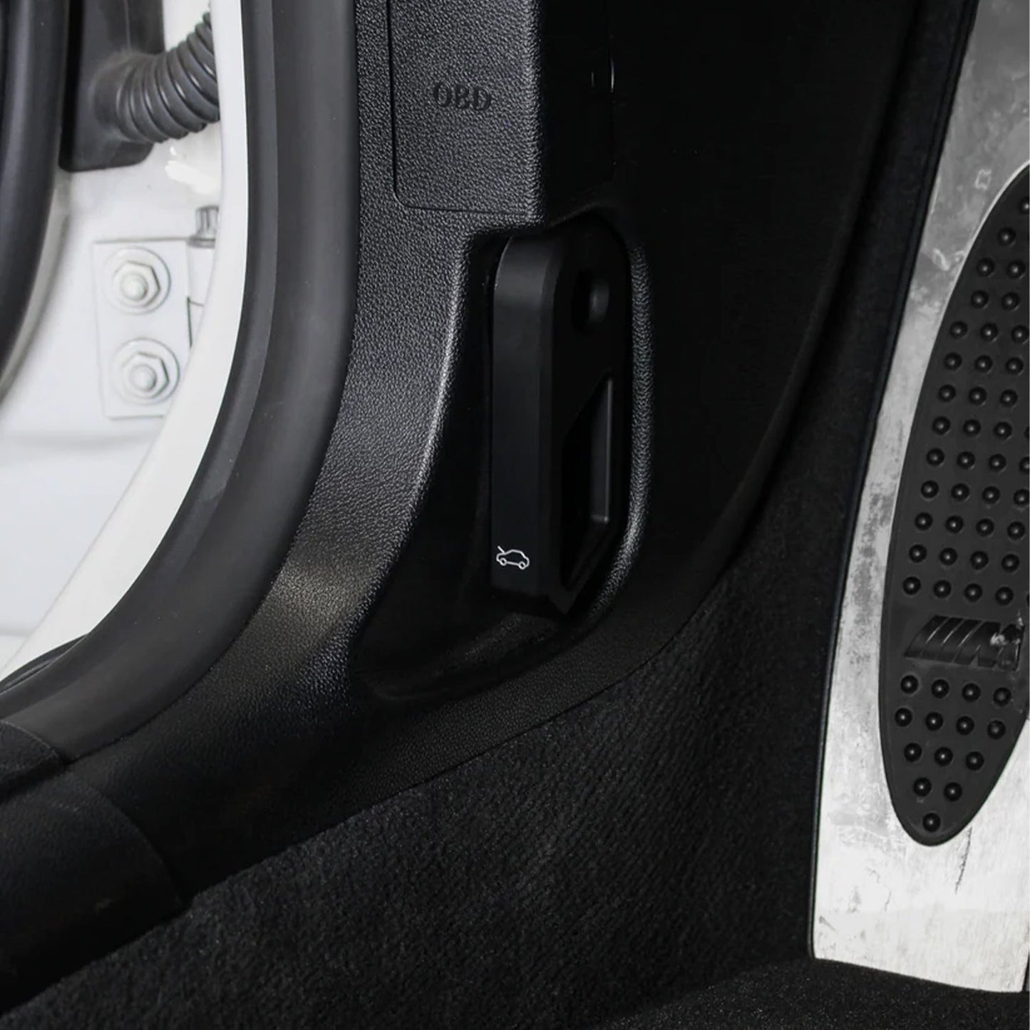 Carbonex BMW E Series Bonnet Hood Latch Handle In Black (1 & 3 Series including 1M & E9X M3)