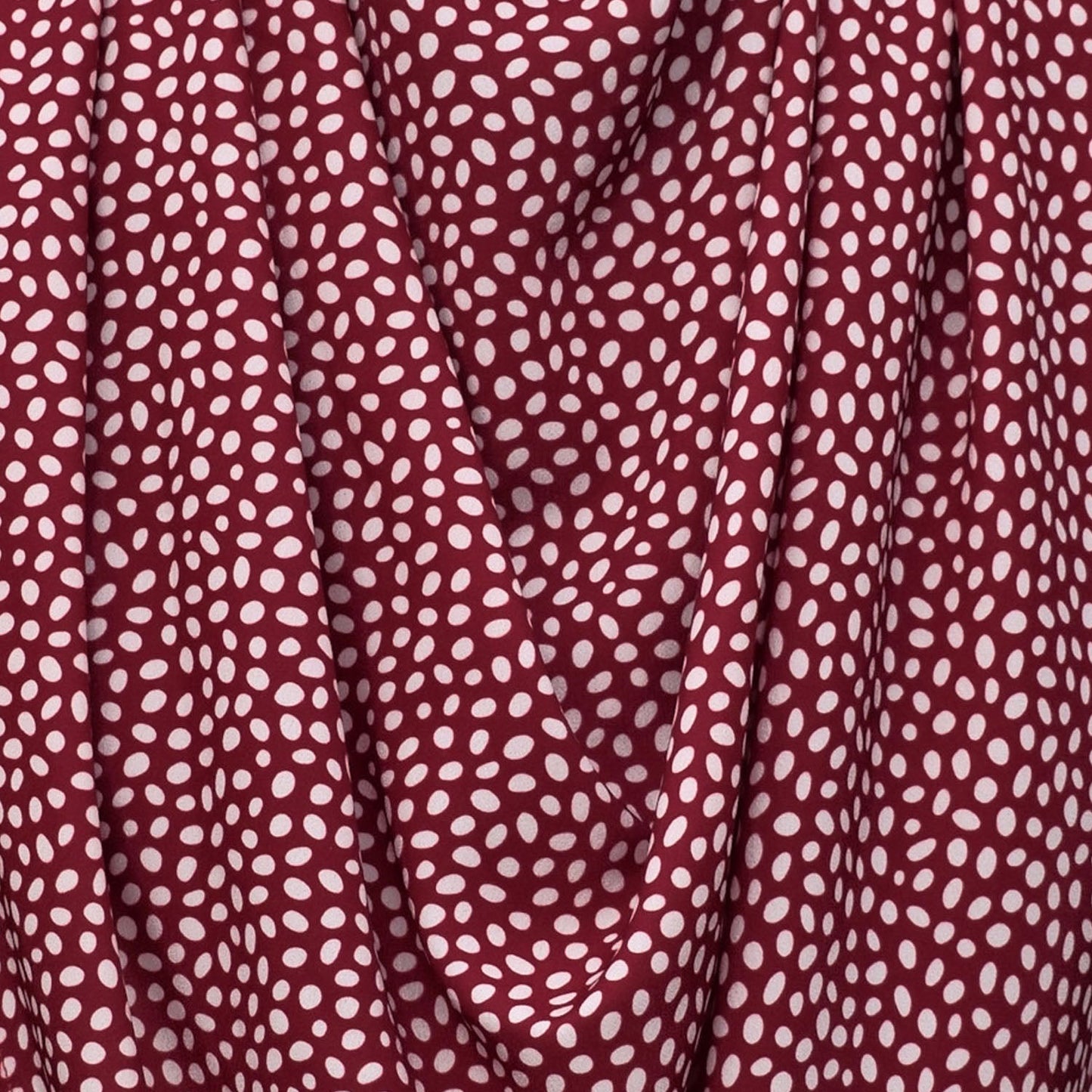 Pashmina scarf style clothing protector - Burgundy Dot