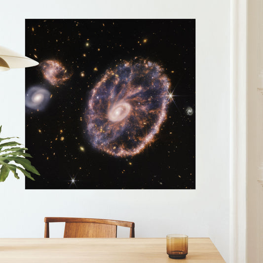 "Cartwheel Galaxy" on Framed Canvas, Acrylic, Canvas, Framed Prints or Print-only