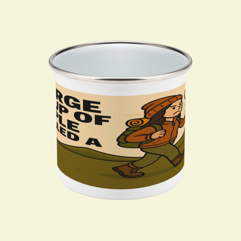 A Large Group of People – 12oz Enamel Camping Mug