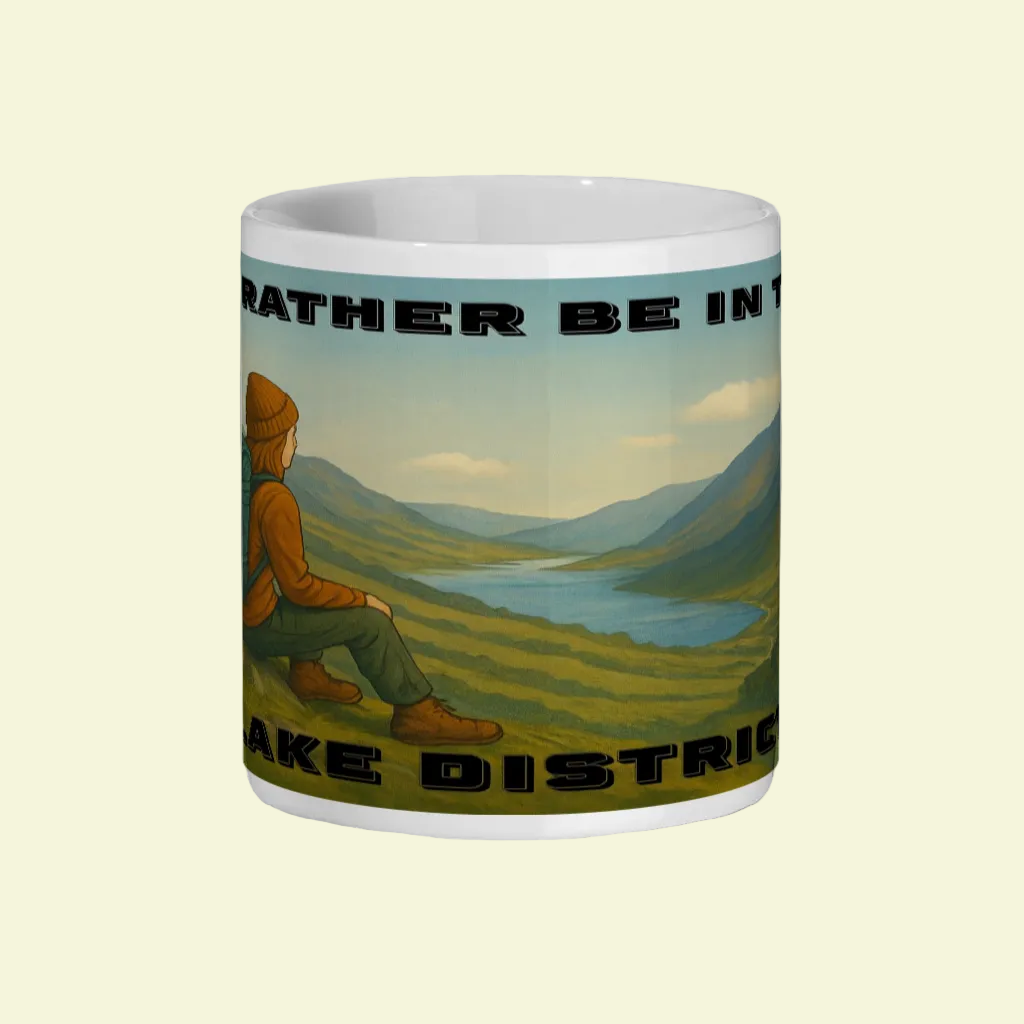 I’d Rather Be in the Lake District – 11oz Ceramic Hiking Mug