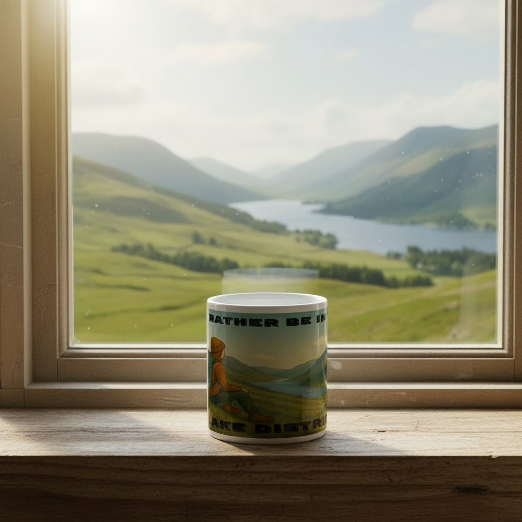 I’d Rather Be in the Lake District – 11oz Ceramic Hiking Mug