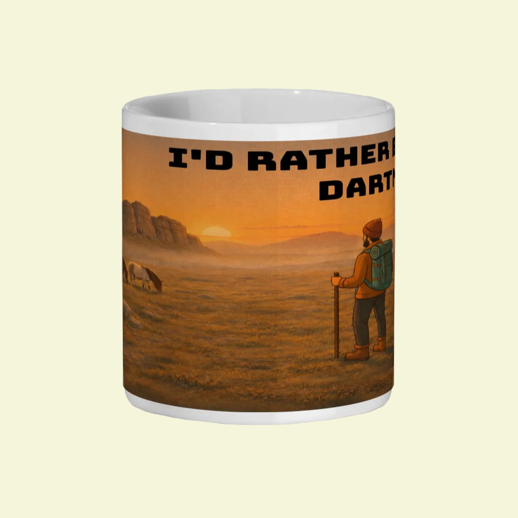 I’d Rather Be in Dartmoor – 11oz Ceramic Hiking Mug
