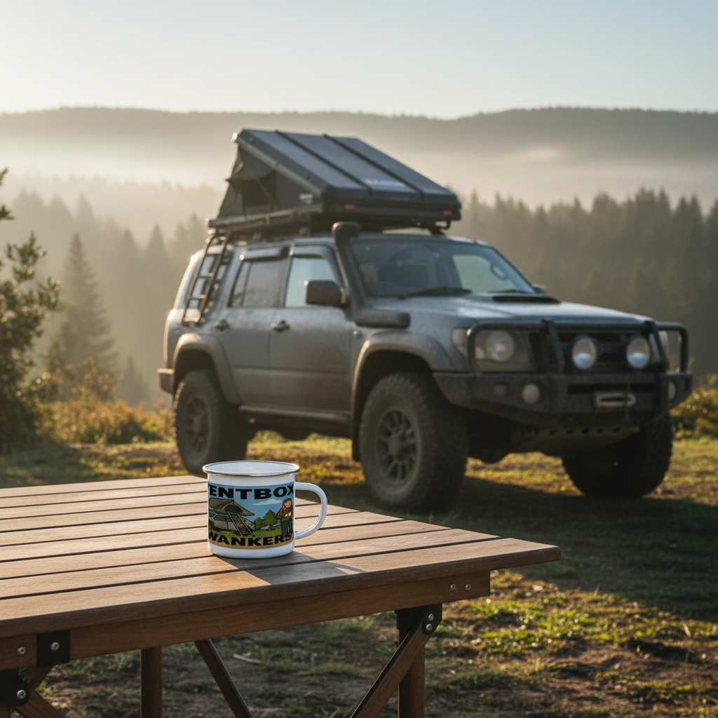 Tentbox Wankers – 12oz Enamel Camping Mug
