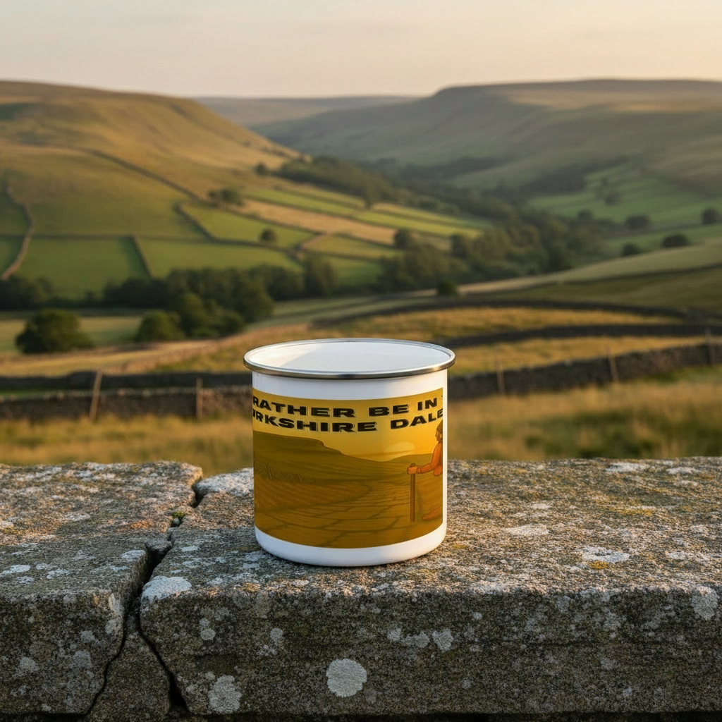 I’d Rather Be in the Yorkshire Dales – 12oz Enamel Camping Mug