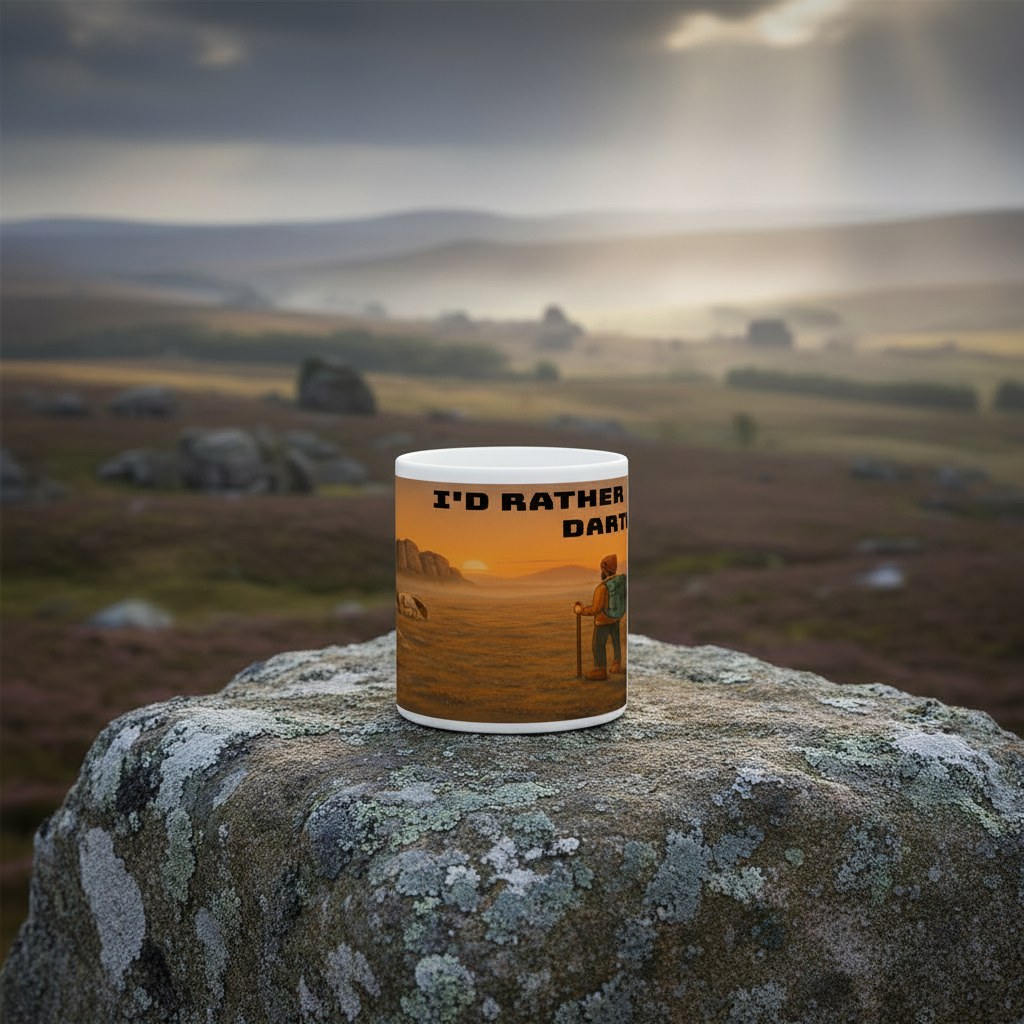 I’d Rather Be in Dartmoor – 11oz Ceramic Hiking Mug