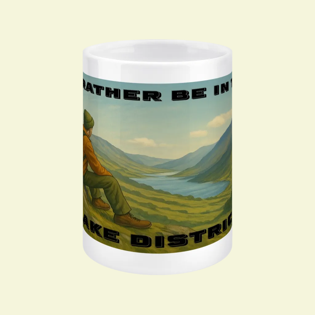 I’d Rather Be in the Lake District – 15oz Ceramic Hiking Mug