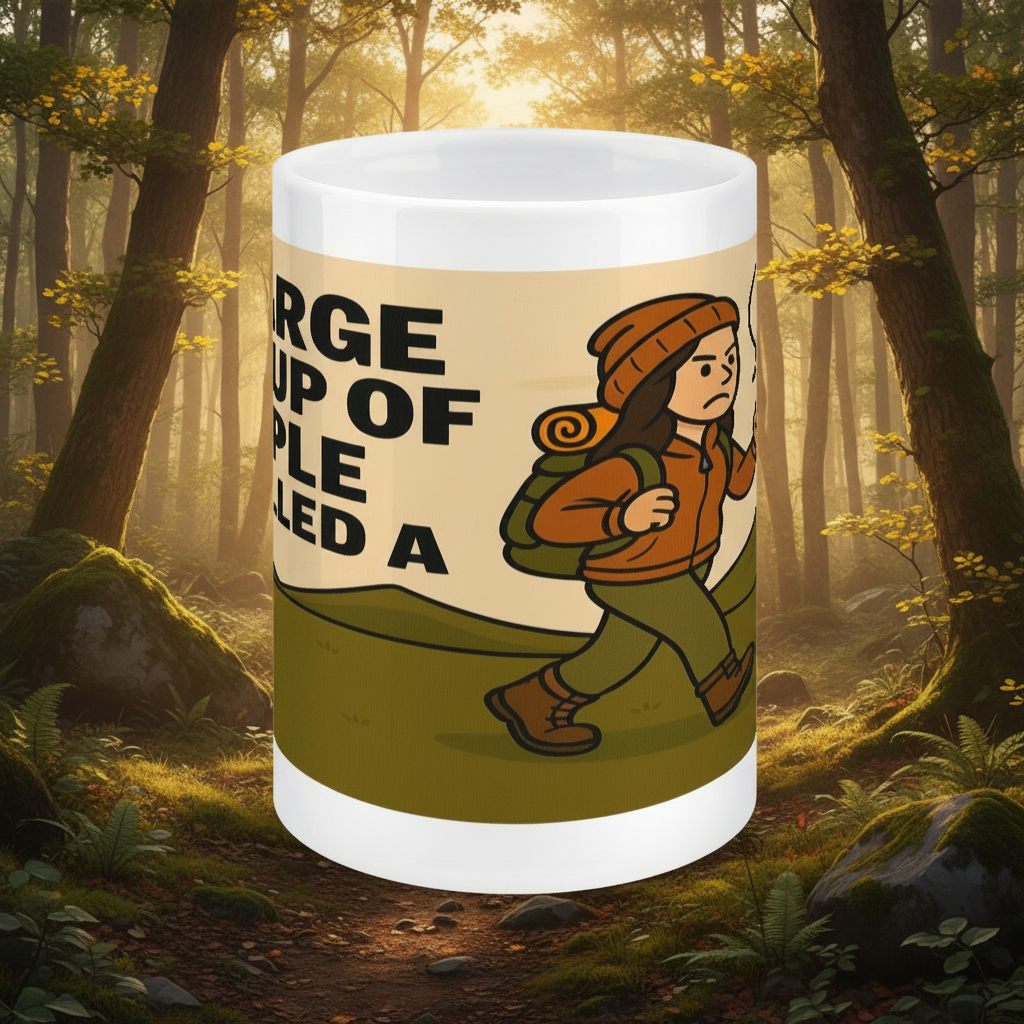 A Large Group of People – 15oz Ceramic Hiking Mug