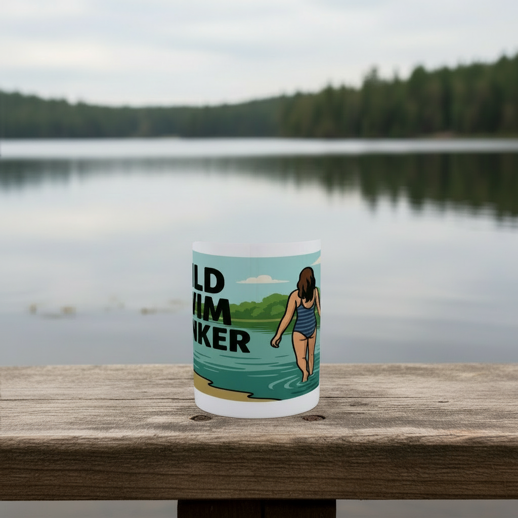 Wild Swim Wanker – 15oz Ceramic Hiking Mug