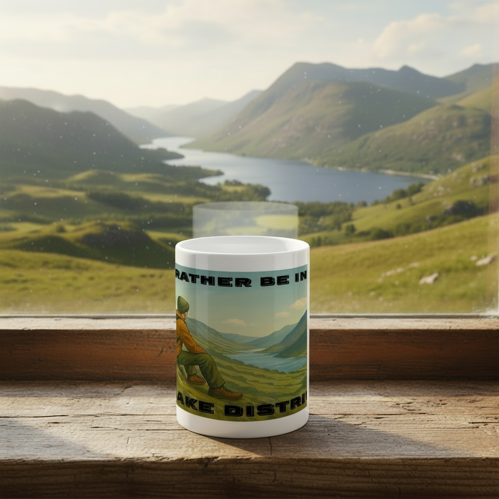 I’d Rather Be in the Lake District – 15oz Ceramic Hiking Mug