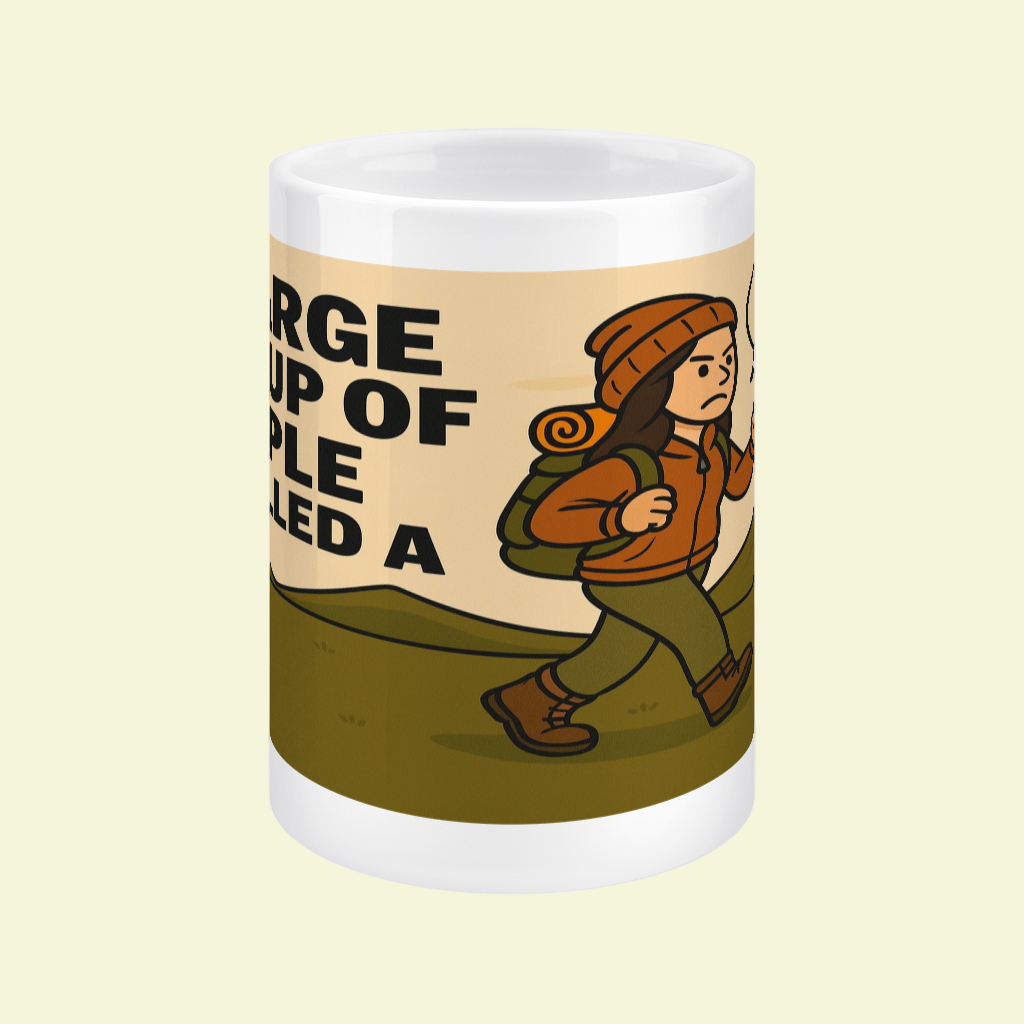 A Large Group of People – 15oz Ceramic Hiking Mug