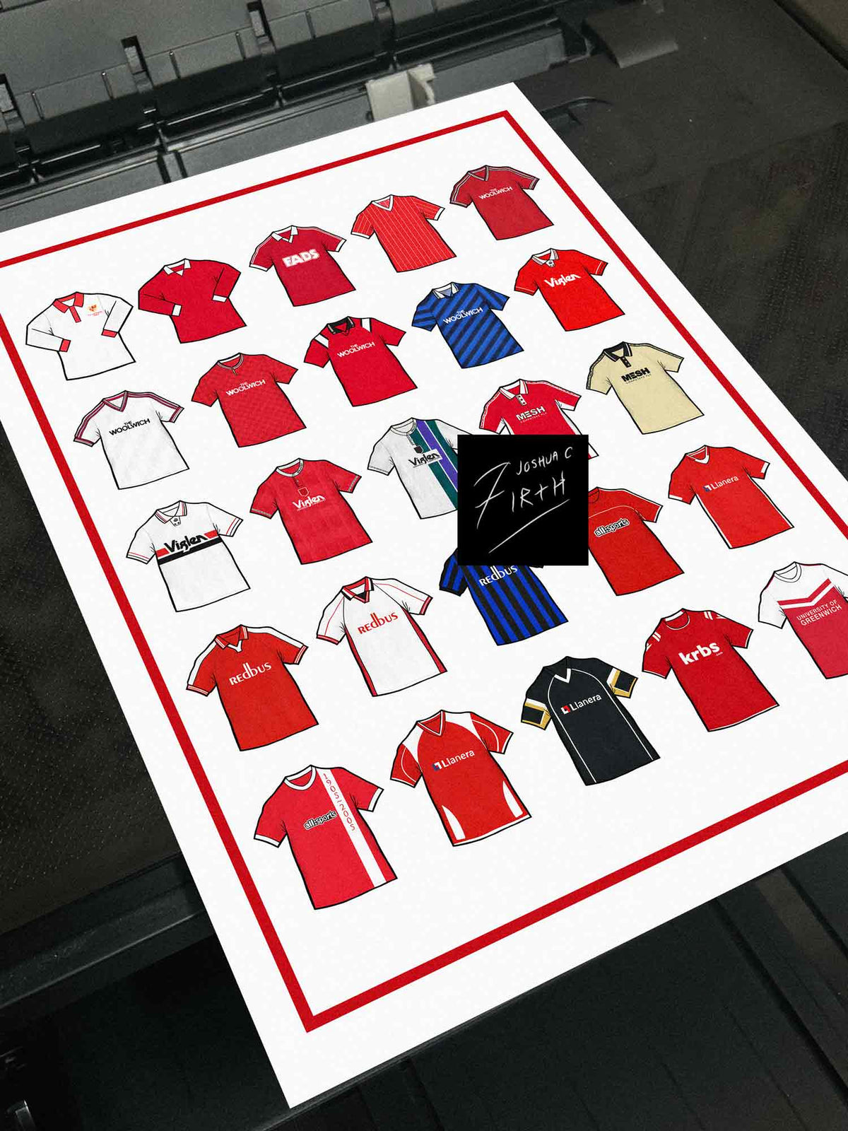 Charlton Retro Shirts Football Print