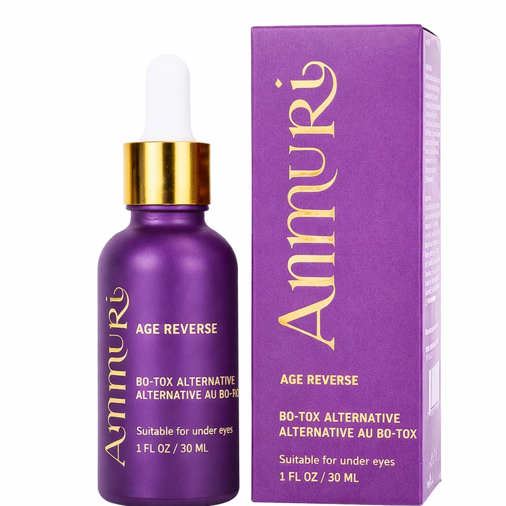 Ammuri Age Reverse Serum 30ml – Anti-Ageing Wrinkle & Firming Serum for Face & Under Eye | Smooth Fine Lines, Hydrate & Improve Skin Elasticity