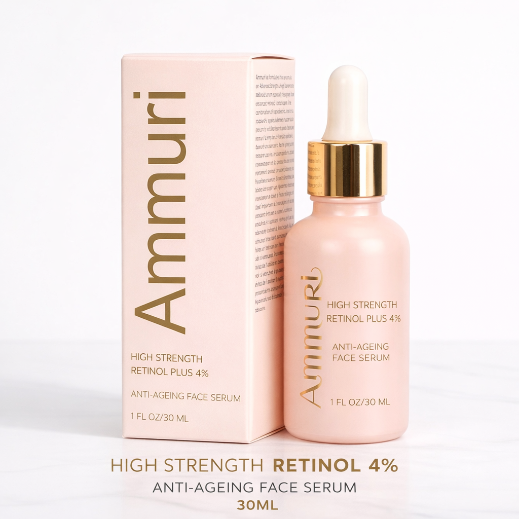 Ammuri Retinol 4% Serum – High Strength Anti-Ageing & Dark Spot Treatment | 30ml