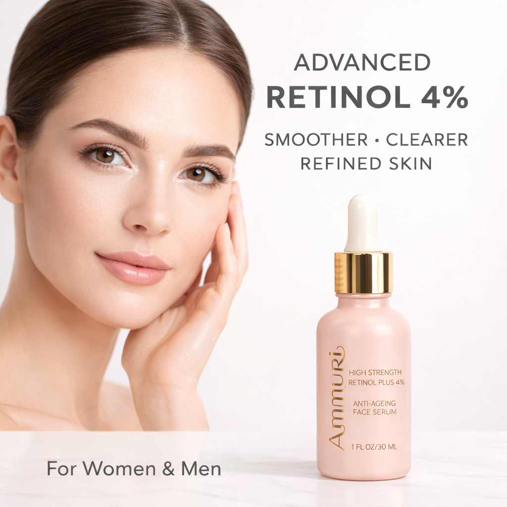 Ammuri Retinol 4% Serum – High Strength Anti-Ageing & Dark Spot Treatment | 30ml