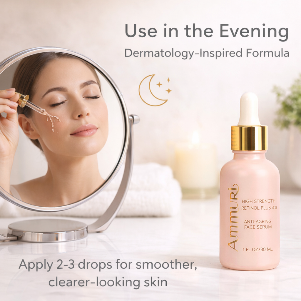 Ammuri Retinol 4% Serum – High Strength Anti-Ageing & Dark Spot Treatment | 30ml