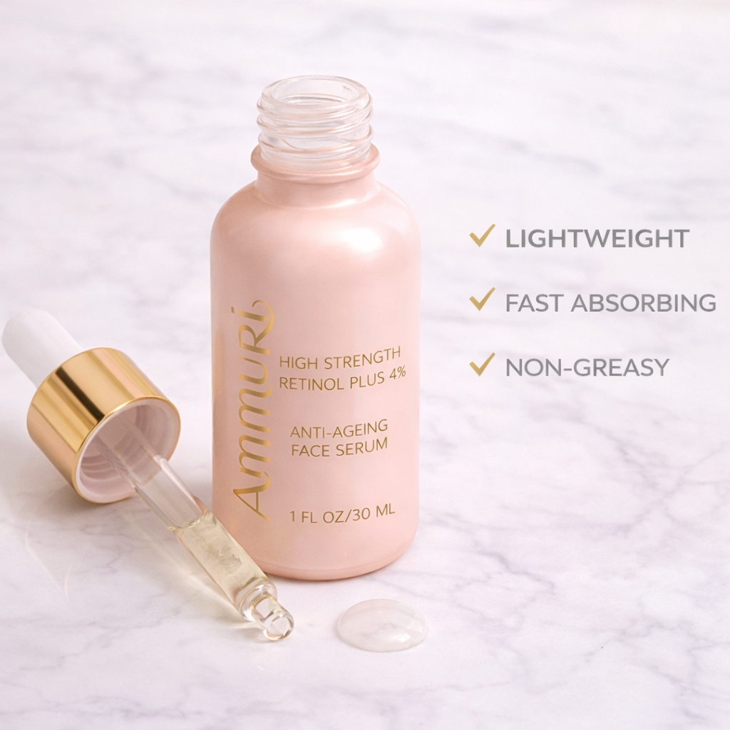 Ammuri Retinol 4% Serum – High Strength Anti-Ageing & Dark Spot Treatment | 30ml