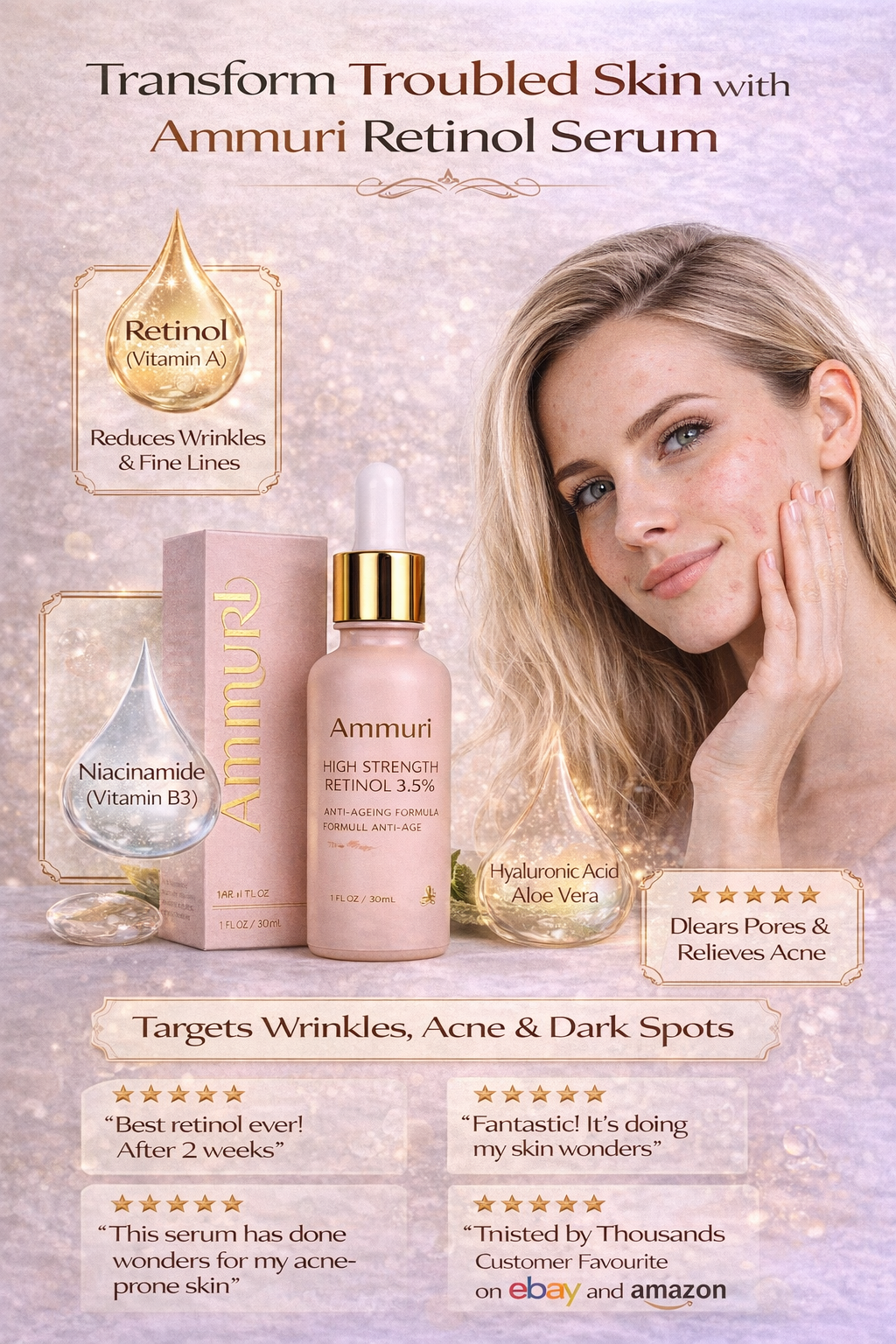 Ammuri High Strength Retinol 3.5% Serum for Anti-Aging