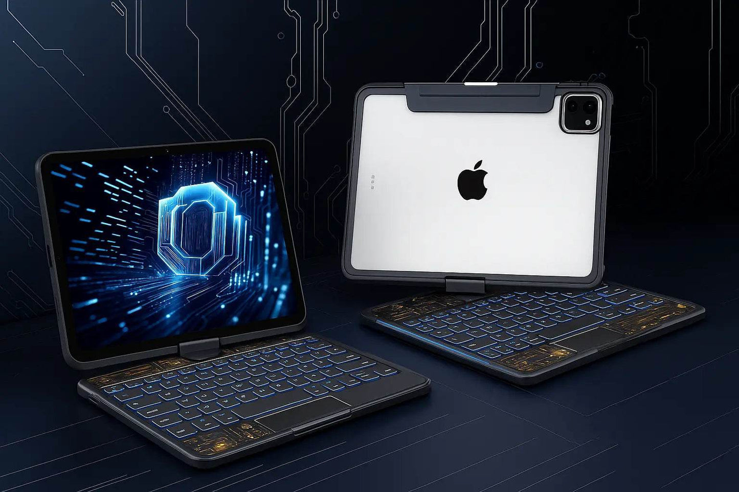 360 Swivel Keyboard Clear Case